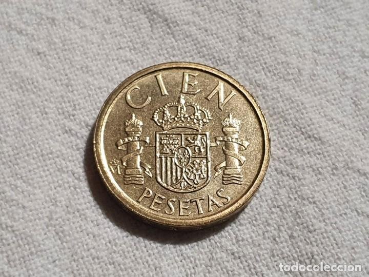 Moneda España 100 Pesetas 1984 Canto Flor De Lis Abajo 
